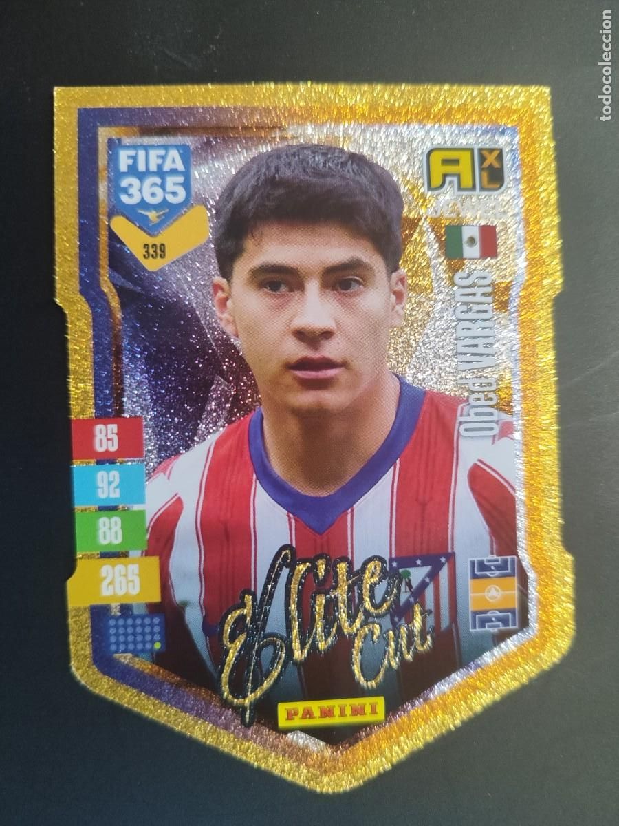 Football Stickers: ADRENALYN XL FIFA 365 2027 CARD ELITE CUT VARGAS AT MADRID # 339 PANINI