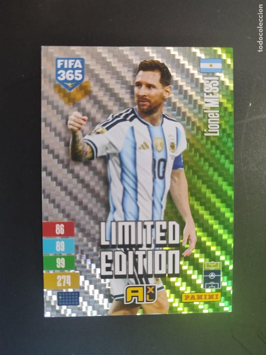 Football Stickers: ADRENALYN XL FIFA 365 2027 CARD LIMITED EDITION VERDE MESSI ARGENTINA # PANINI