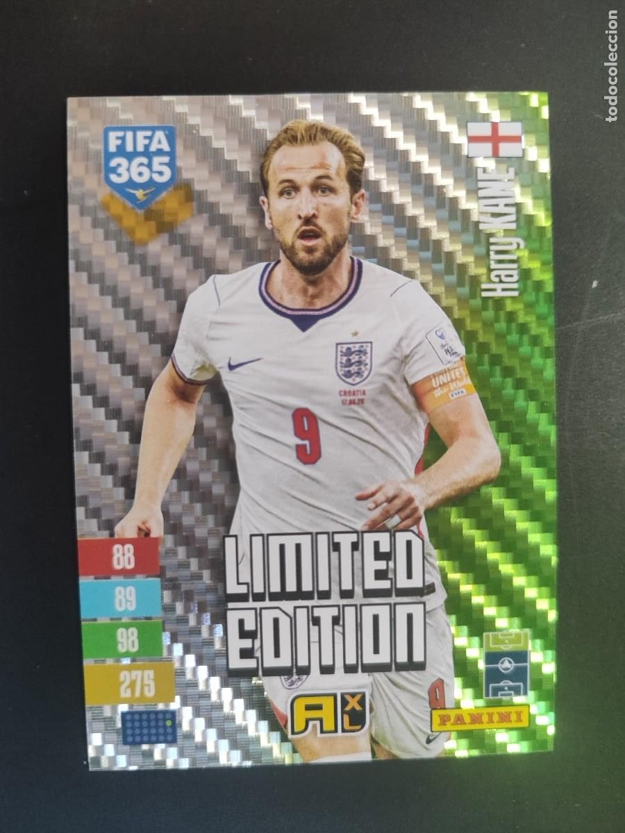 Football Stickers: ADRENALYN XL FIFA 365 2027 CARD LIMITED EDITION VERDE HARRY INGLATERRA # PANINI