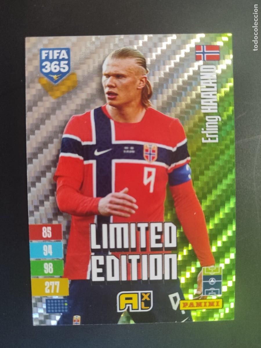 Football Stickers: ADRENALYN XL FIFA 365 2027 CARD LIMITED EDITION VERDE HAALAND NORUEGA # PANINI