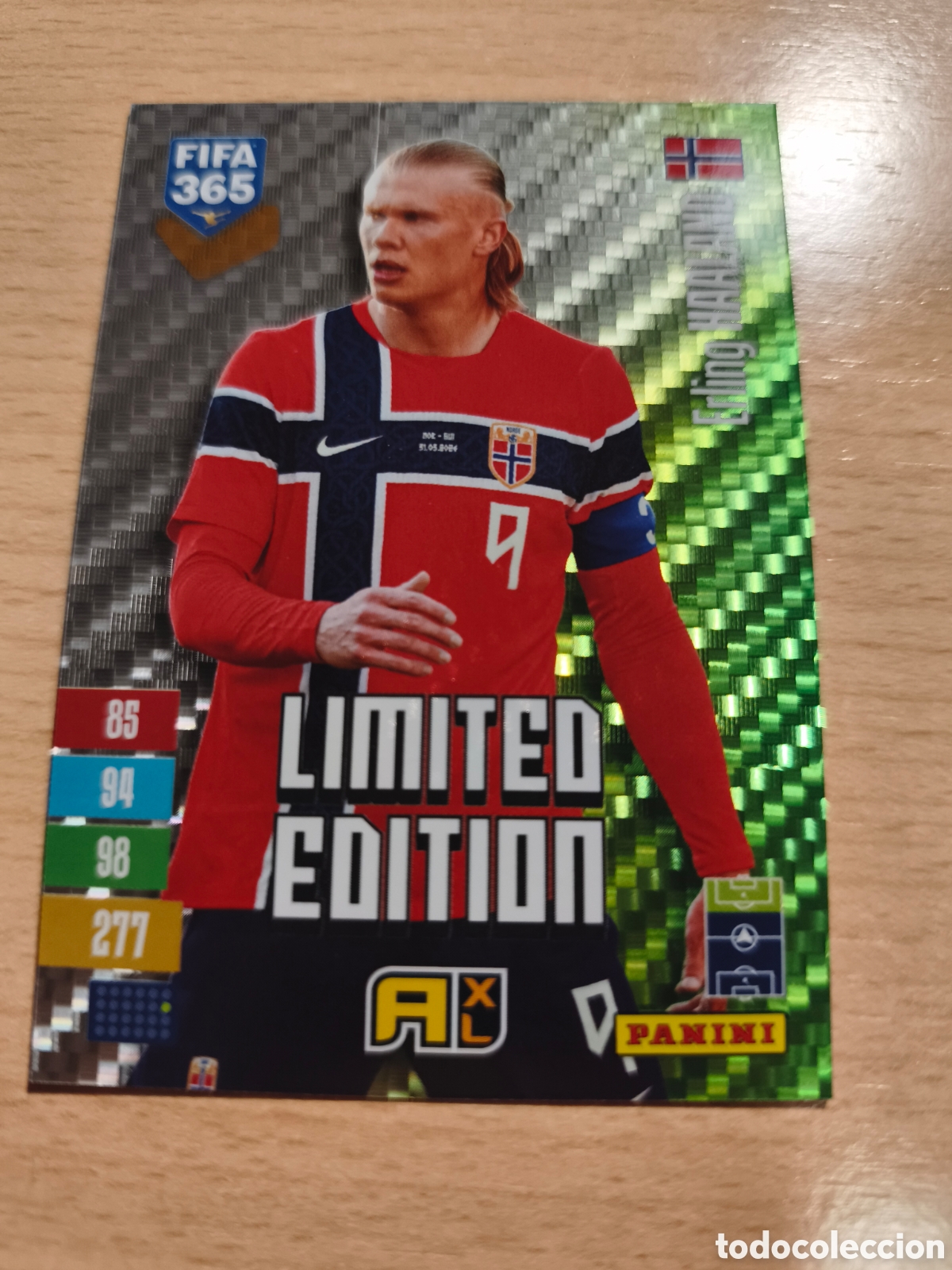 Cartes &agrave; collectionner de Football: ERLING HAALAND NORUEGA NORWAY LIMITED EDITION FIFA 365 2026 2027 PANINI 26 27