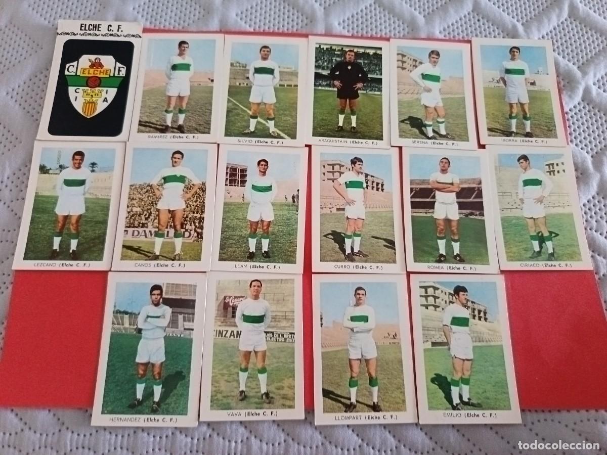 Cromos de f&uacute;tbol: FHER 1970 - 1971 EQUIPO COMPLETO ELCHE C.F. SIN PEGAR