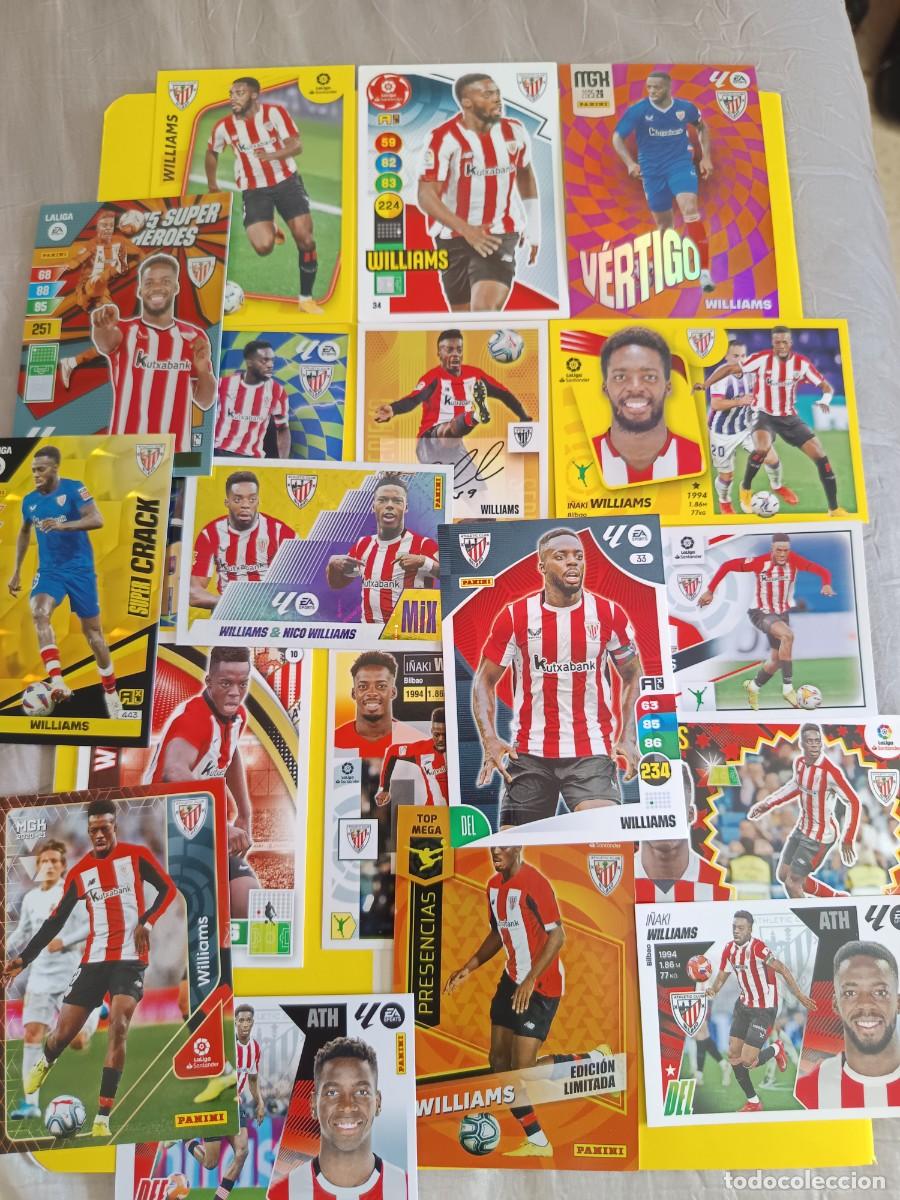 Football Stickers: Lote de cromos I&ntilde;aki Williams athletic club