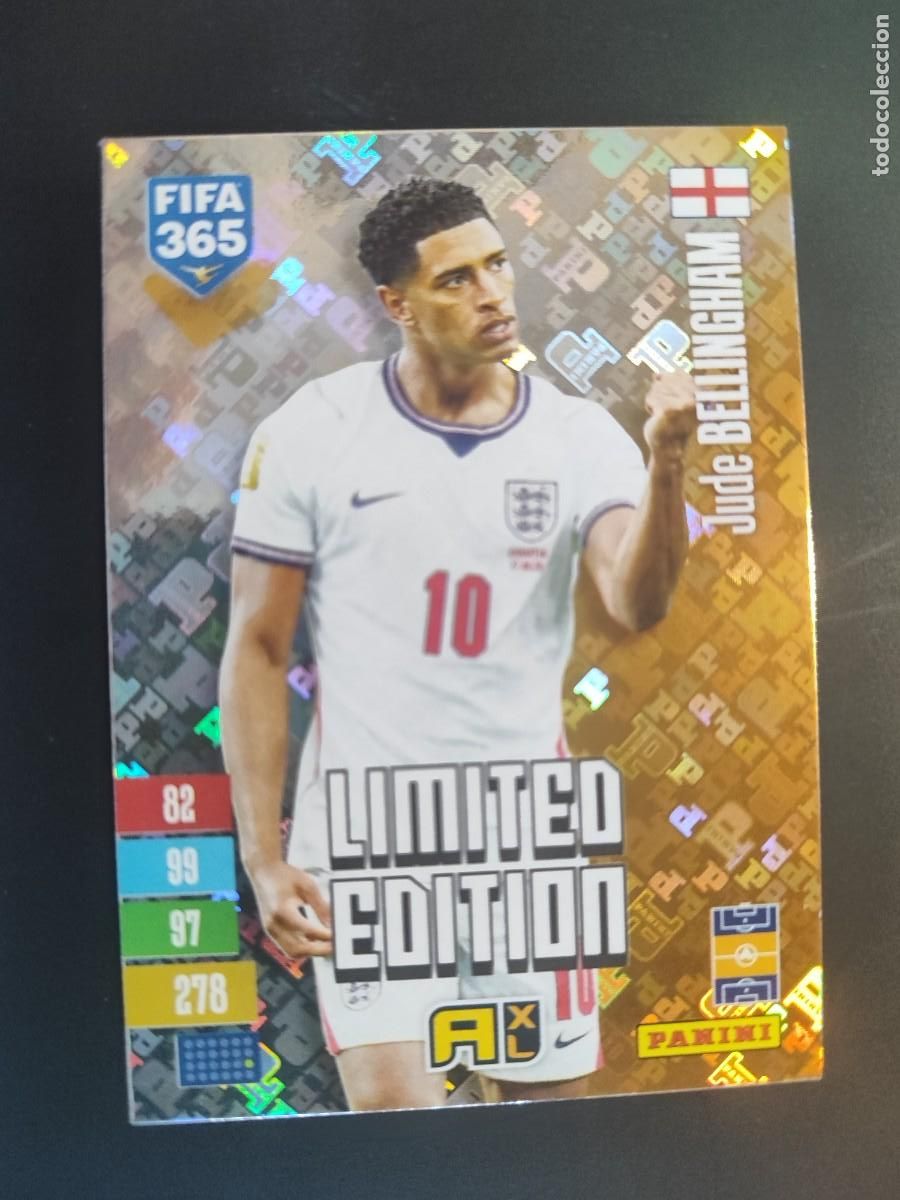 Football Stickers: ADRENALYN XL FIFA 365 2027 CARD LIMITED EDITION DORADA BELLINGHAM INGLATERRA # PANINI
