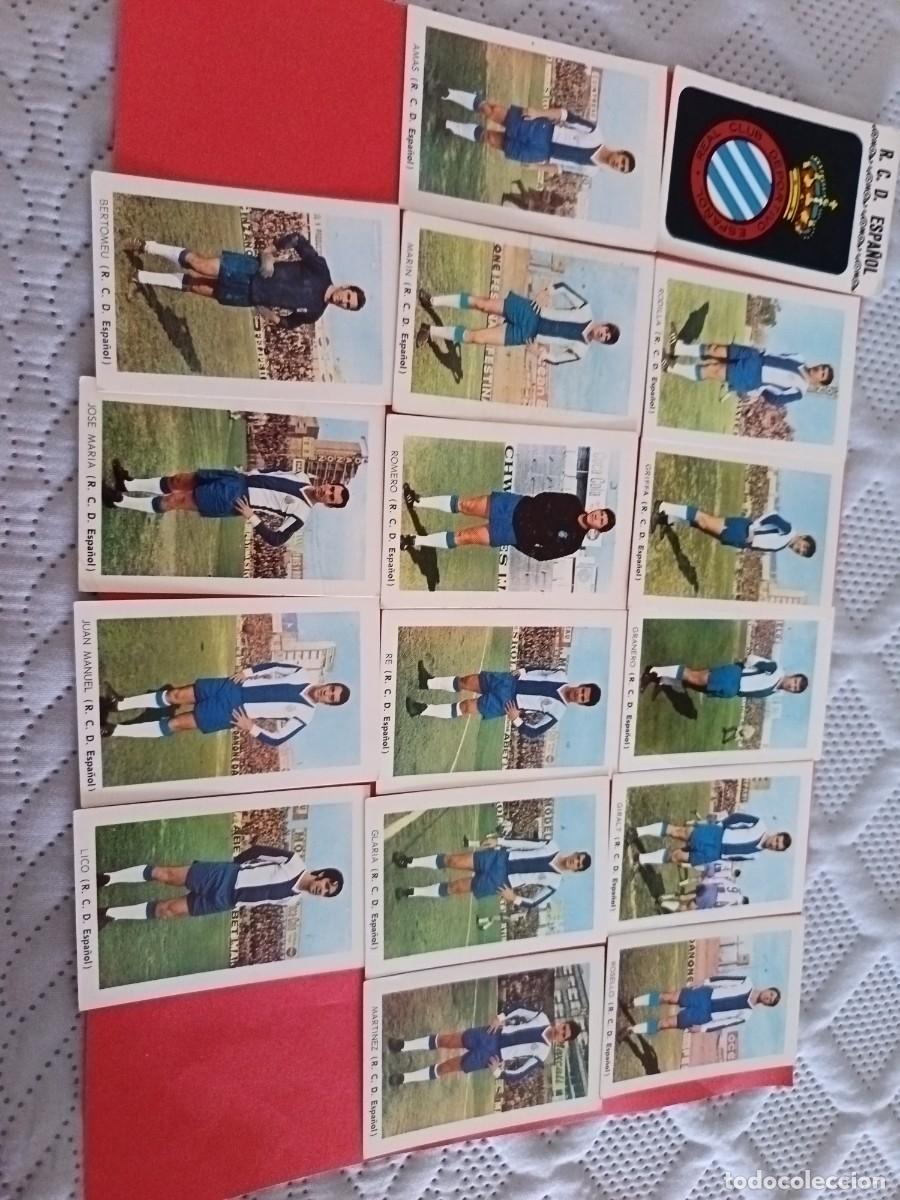 Cromos de f&uacute;tbol: FHER 1970 - 1971 EQUIPO COMPLETO R.C.D. ESPA&Ntilde;OL SIN PEGAR