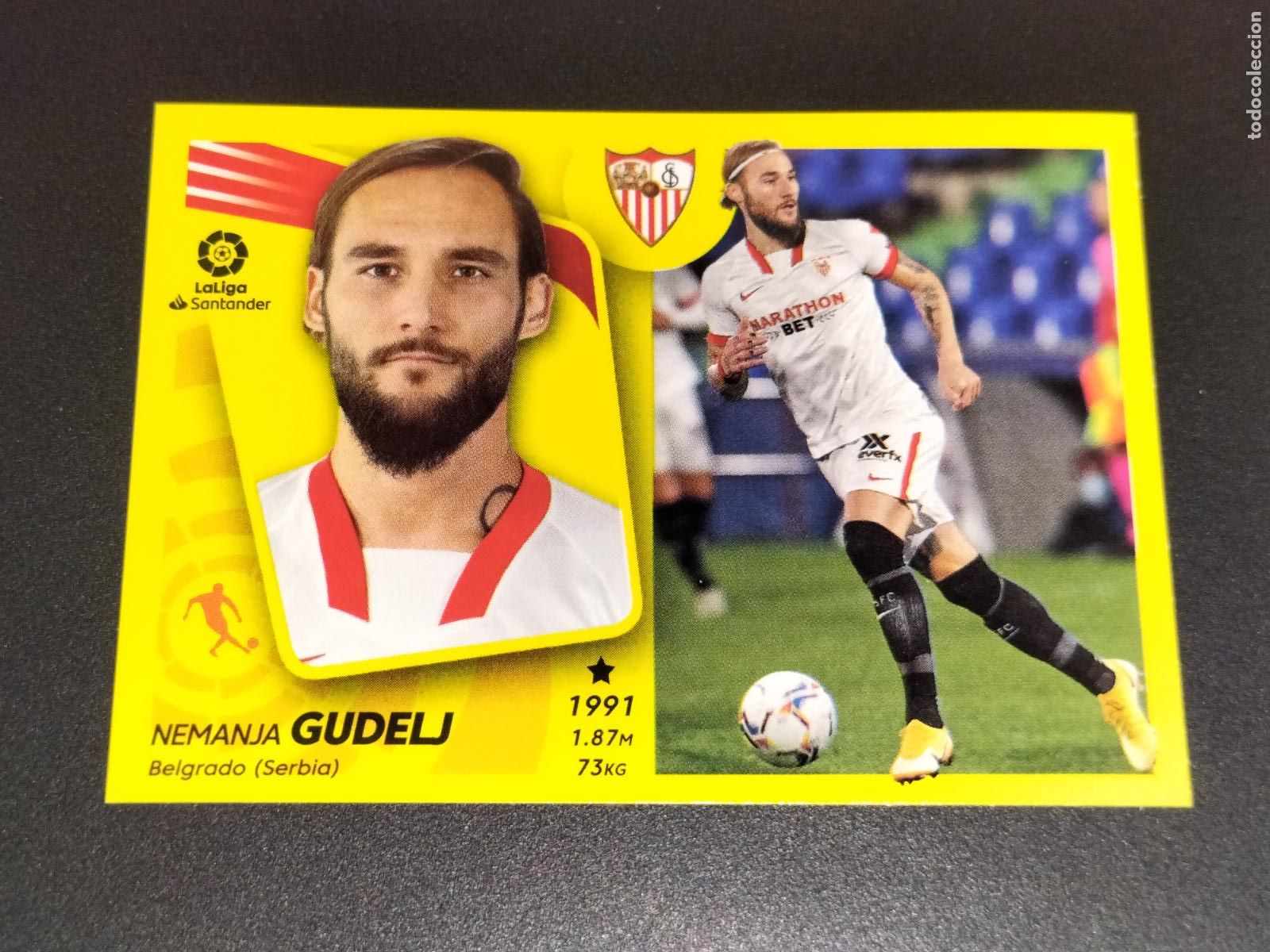 Cartes &agrave; collectionner de Football: N&ordm; 12 NEMANJA GUDELJ SEVILLA CROMOS LALIGA SANTANDER ESTE LIGA FUTBOL 2021 2022 21 22 PANINI