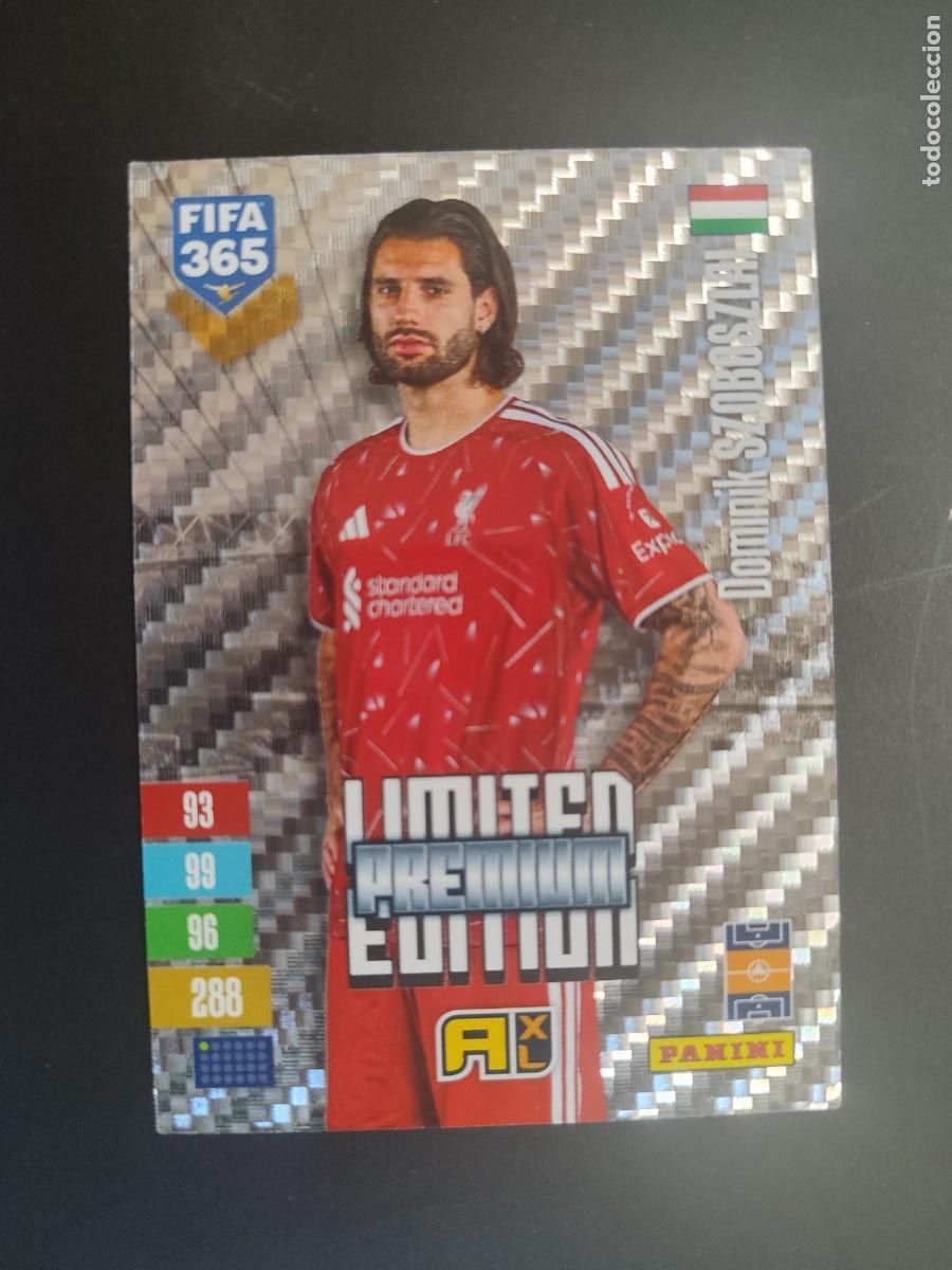 Fu&szlig;ball-Sticker: ADRENALYN XL FIFA 365 2027 CARD LIMITED EDITION PREMIUM SZOBOSZLAI LIVERPOOL # PANINI