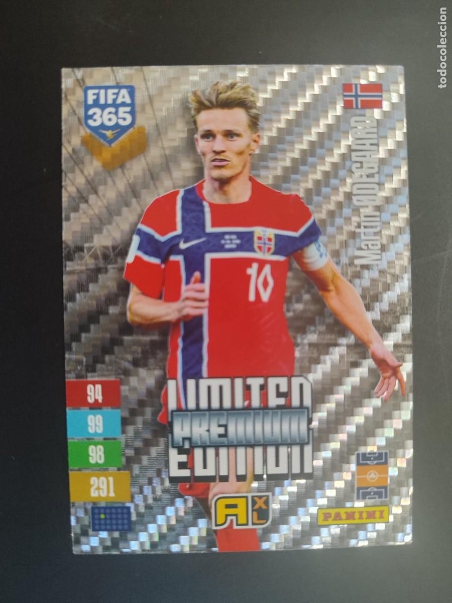 Fu&szlig;ball-Sticker: ADRENALYN XL FIFA 365 2027 CARD LIMITED EDITION PREMIUM ODEGAARD NORUEGA # PANINI