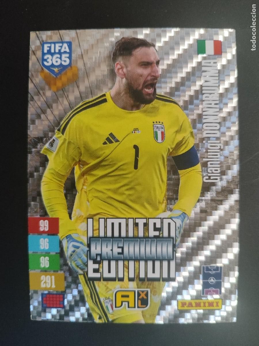 Fu&szlig;ball-Sticker: ADRENALYN XL FIFA 365 2027 CARD LIMITED EDITION PREMIUM DONNARUMMA ITALIA # PANINI