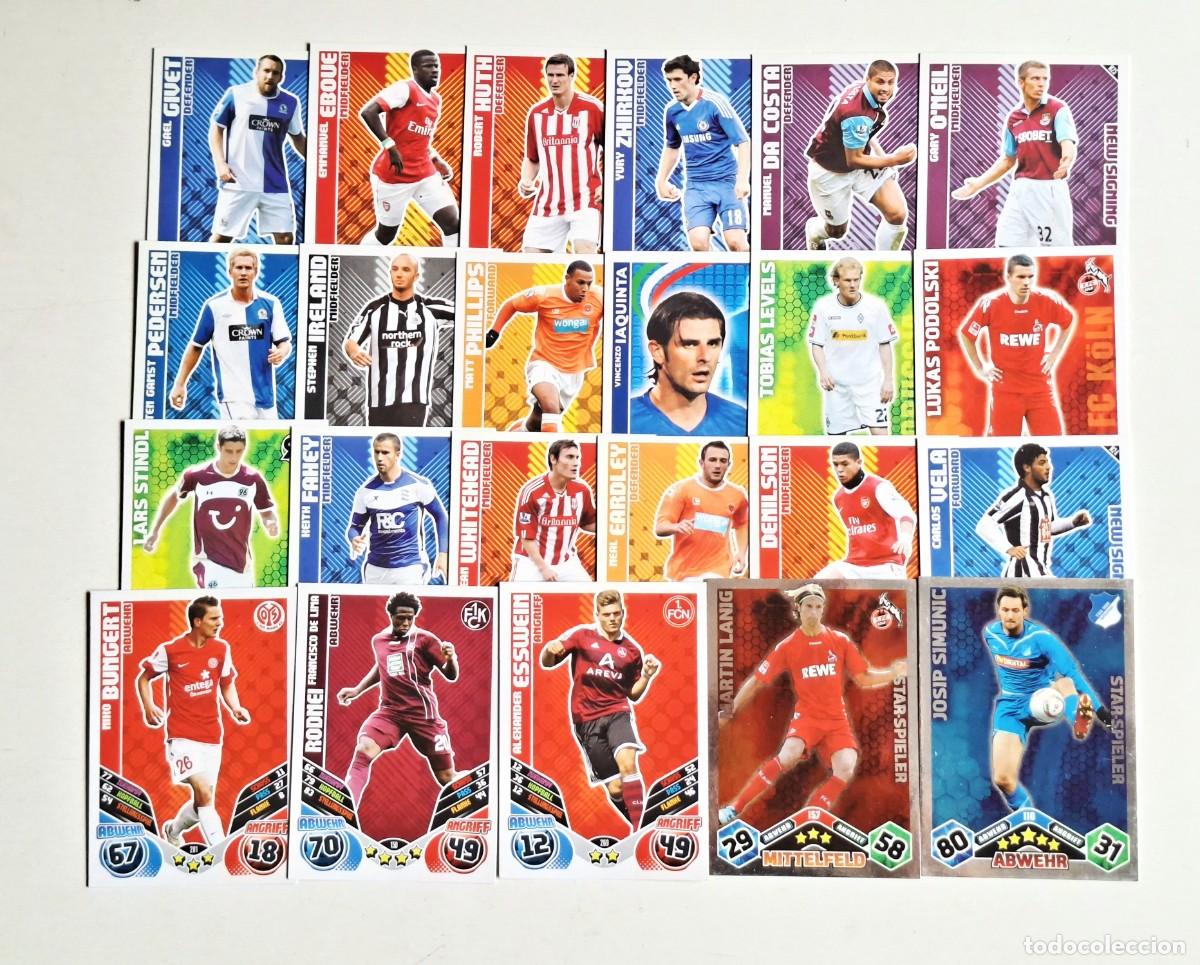 Fu&szlig;ball-Sticker: LOTE 23 CROMOS TOPPS MATCH ATTAX BUNDESLIGA 2009/2010