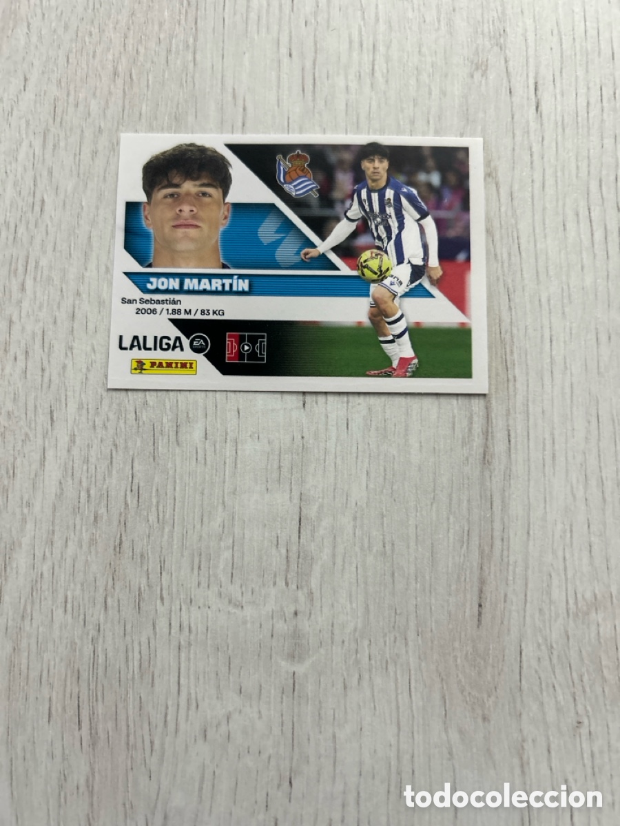 Football Stickers: Jon Mart&iacute;n 7 Real Sociedad Liga Este 2026/27 26-27 Panini