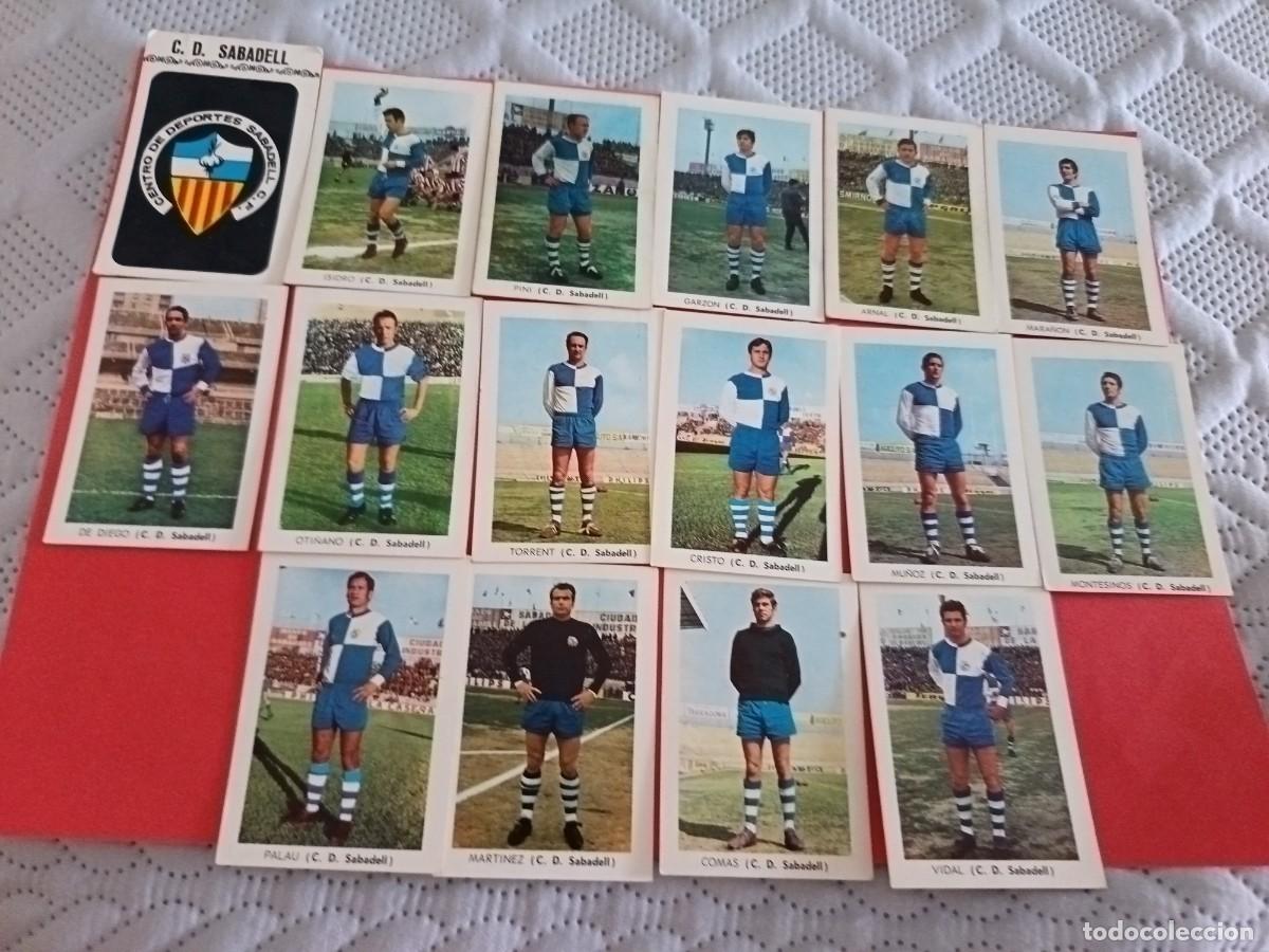 Cromos de f&uacute;tbol: FHER 1970 - 1971 EQUIPO COMPLETO C.D. SABADELL SIN PEGAR