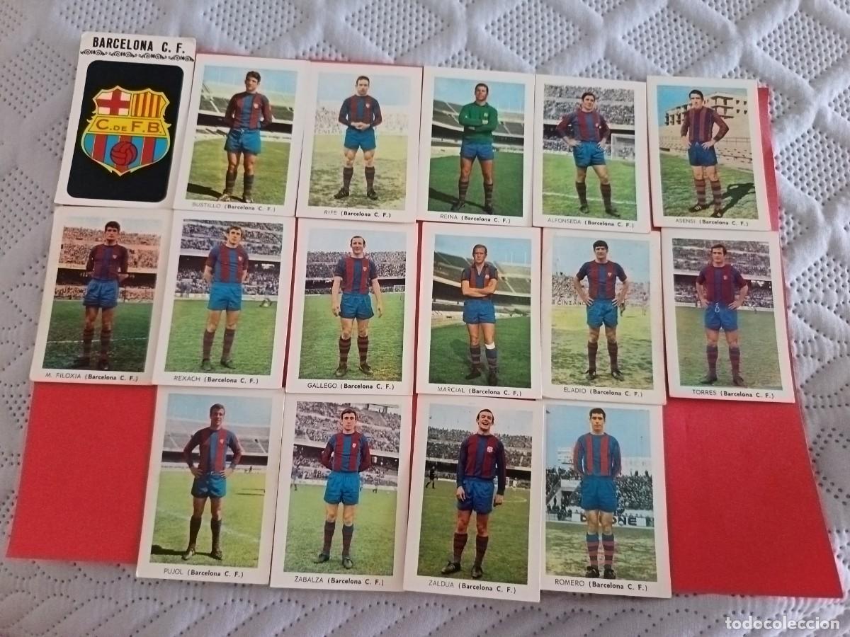 Cromos de f&uacute;tbol: FHER 1970 - 1971 EQUIPO COMPLETO BARCELONA C.F. SIN PEGAR