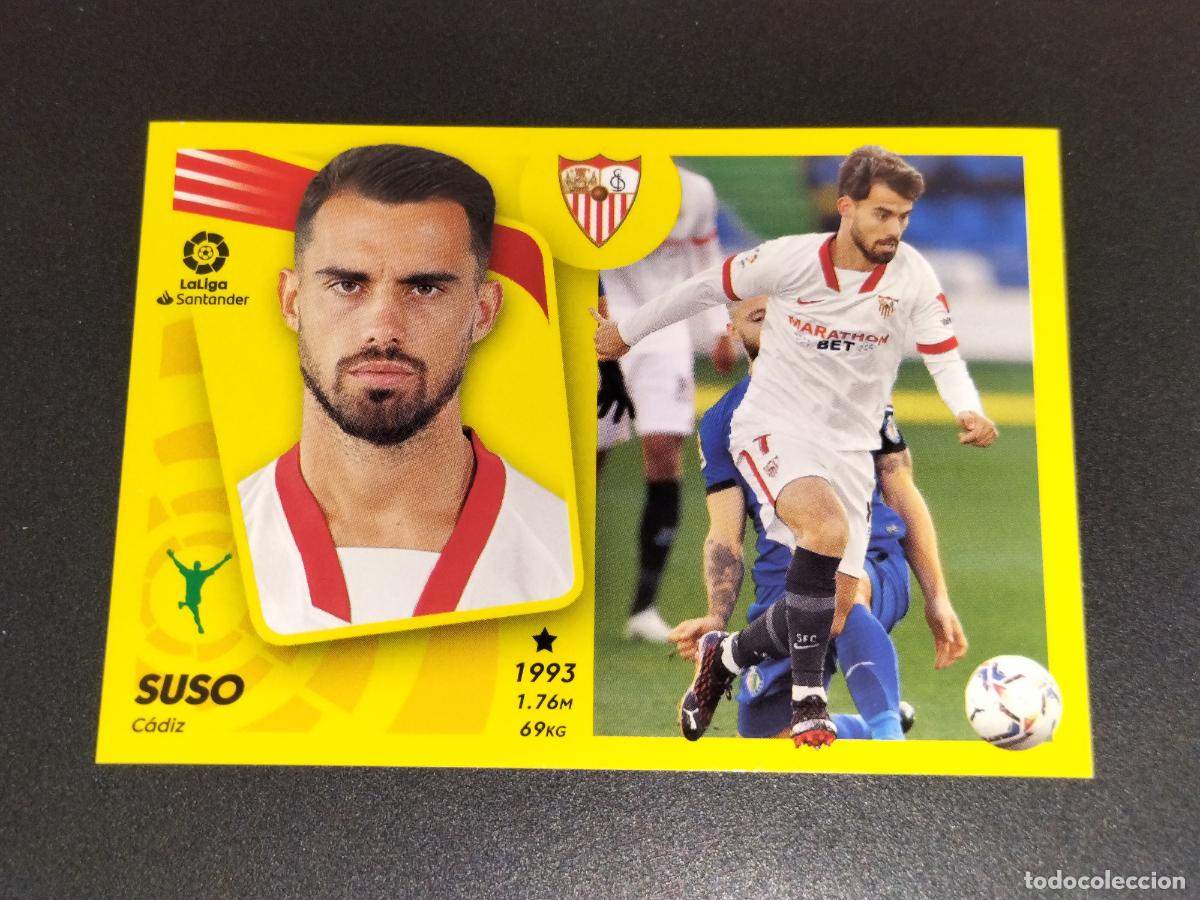 Football Stickers: N&ordm; 19 A SUSO SEVILLA CROMOS LALIGA SANTANDER ESTE LIGA FUTBOL 2021 2022 21 22 PANINI