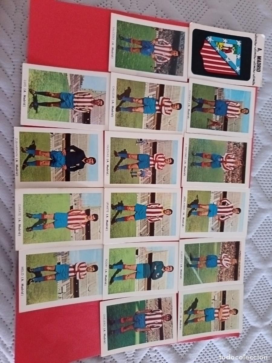 Football Stickers: FHER 1970 - 1971 EQUIPO COMPLETO ATLETICO DE MADRID SIN PEGAR