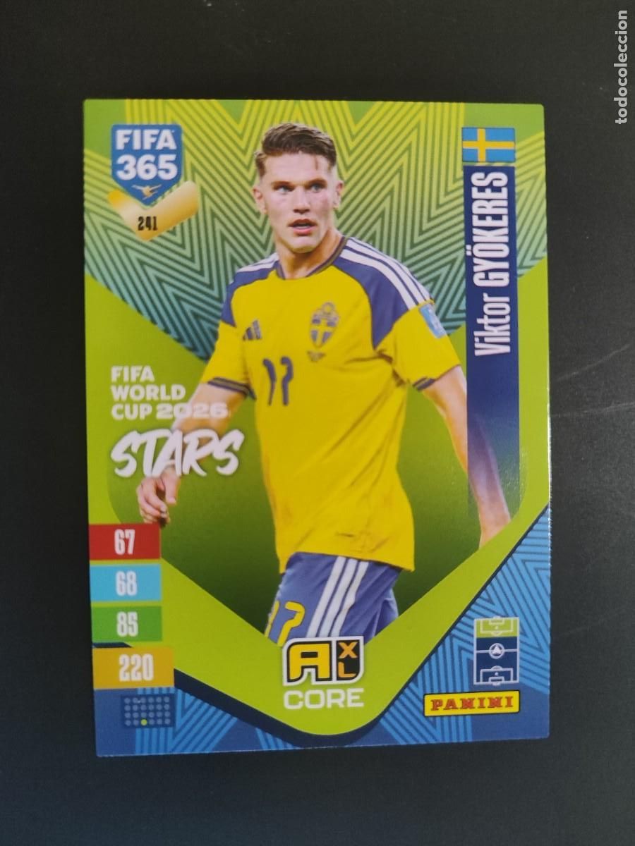 Fu&szlig;ball-Sticker: ADRENALYN XL FIFA 365 2027 CARD CORE GYOKERES SUECIA # 241 PANINI