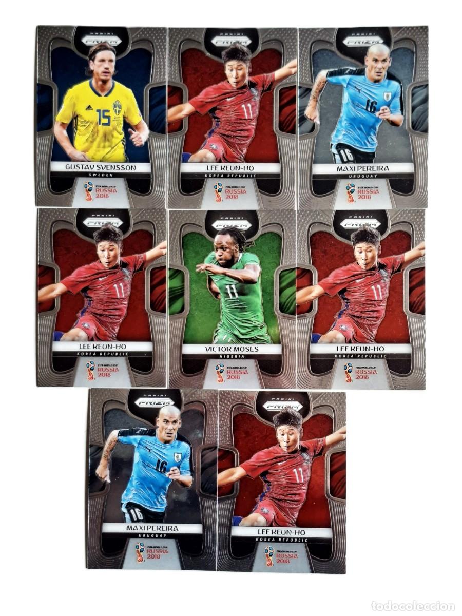 Fu&szlig;ball-Sticker: LOTE 8 CROMOS PANINI PRIZM WORLD CUP 2018