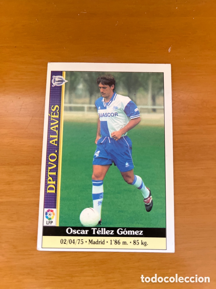 Cartes &agrave; collectionner de Football: N&ordm; 275 OSCAR TELLEZ DEPORTIVO ALAVES - CROMO F&Uacute;TBOL FICHAS LIGA 1998-1999 MUNDICROMO 98/99