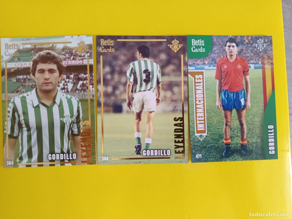 Fu&szlig;ball-Sticker: Lote de cromos Real Betis Rafael Gordillo betiscards