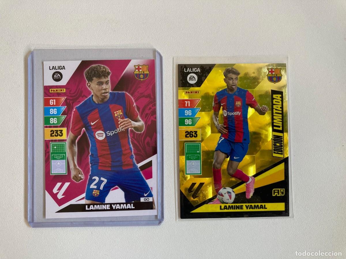Fu&szlig;ball-Sticker: LAMINE FC BARCELONA 2023 24 ROOKIE (X2) NUEVOS DE SOBRE