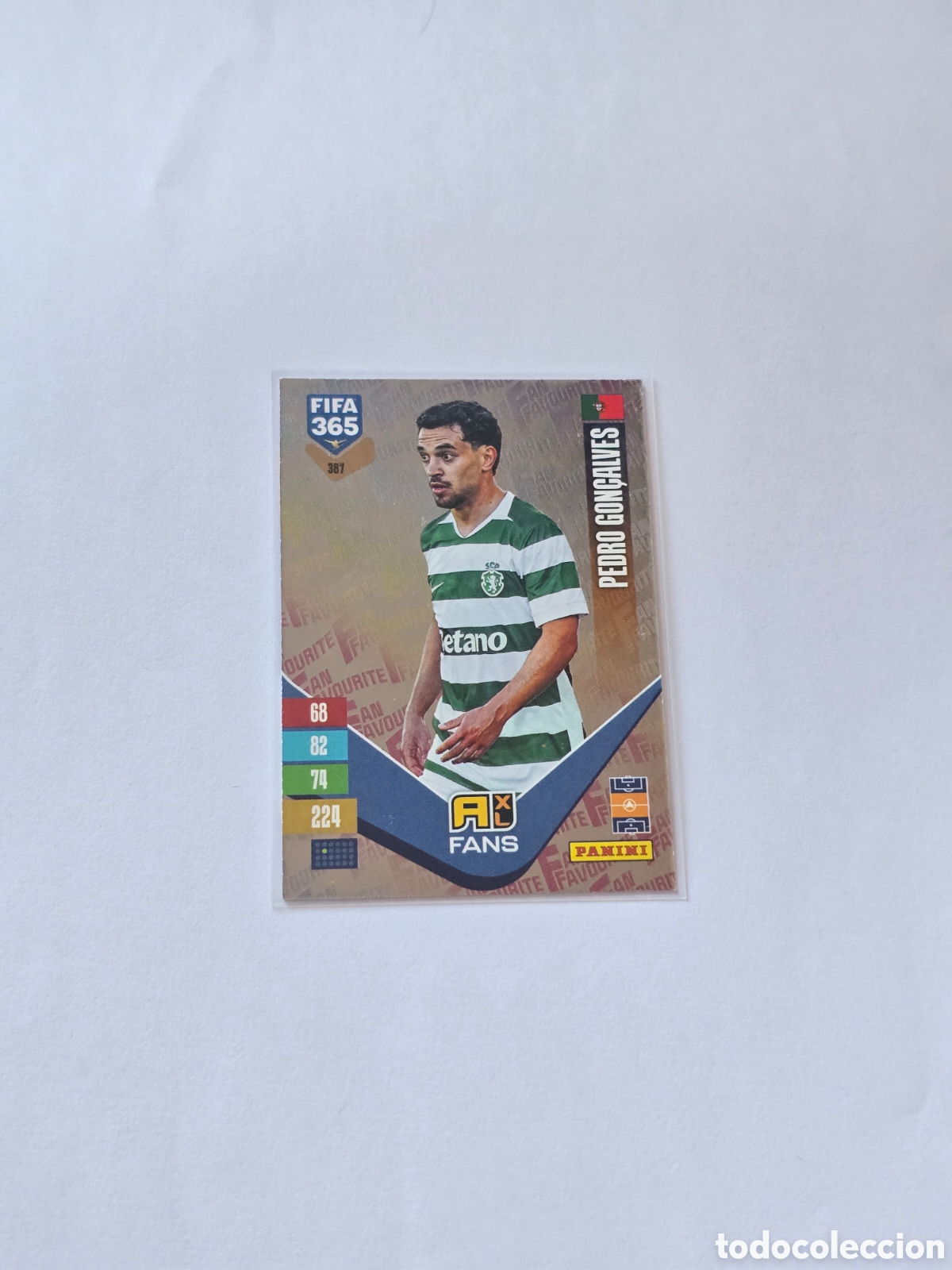 Fu&szlig;ball-Sticker: Carta Panini FIFA 365 &ndash; Pedro Gon&ccedil;alves &ndash; AX Fans
