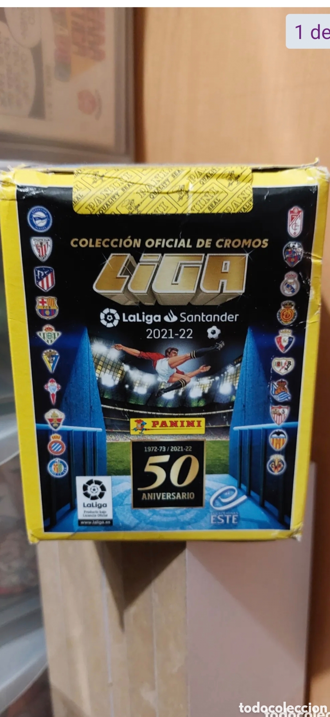 Fu&szlig;ball-Sticker: CAJA CON 50 SOBRES T.21 22