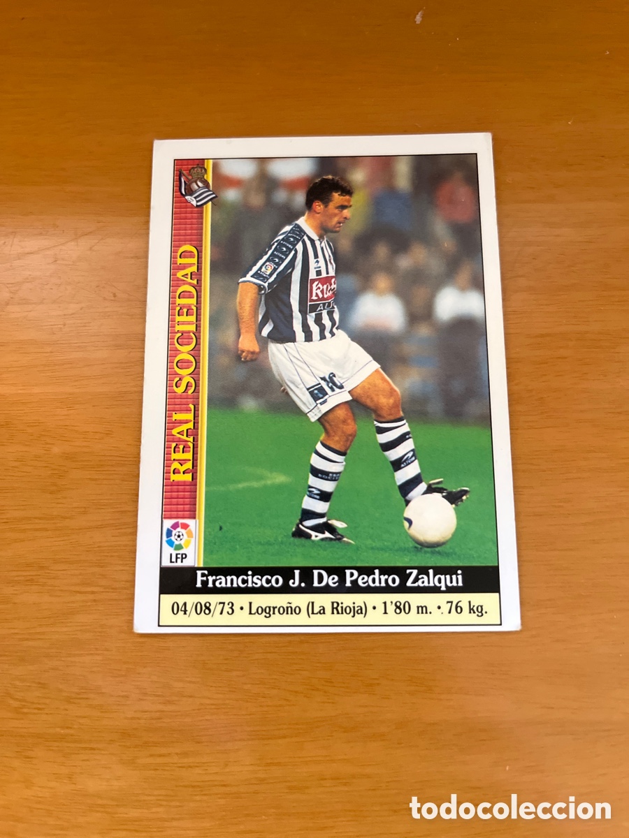Football Stickers: N&ordm; 176 DE PEDRO REAL SOCIEDAD - CROMO F&Uacute;TBOL FICHAS LIGA 1999-2000 MUNDICROMO 99/00