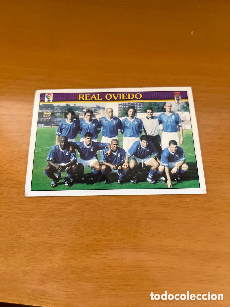 Figurine di Calcio: N&ordm; 374 REAL OVIEDO - CROMO F&Uacute;TBOL FICHAS LIGA 1999-2000 MUNDICROMO 99/00