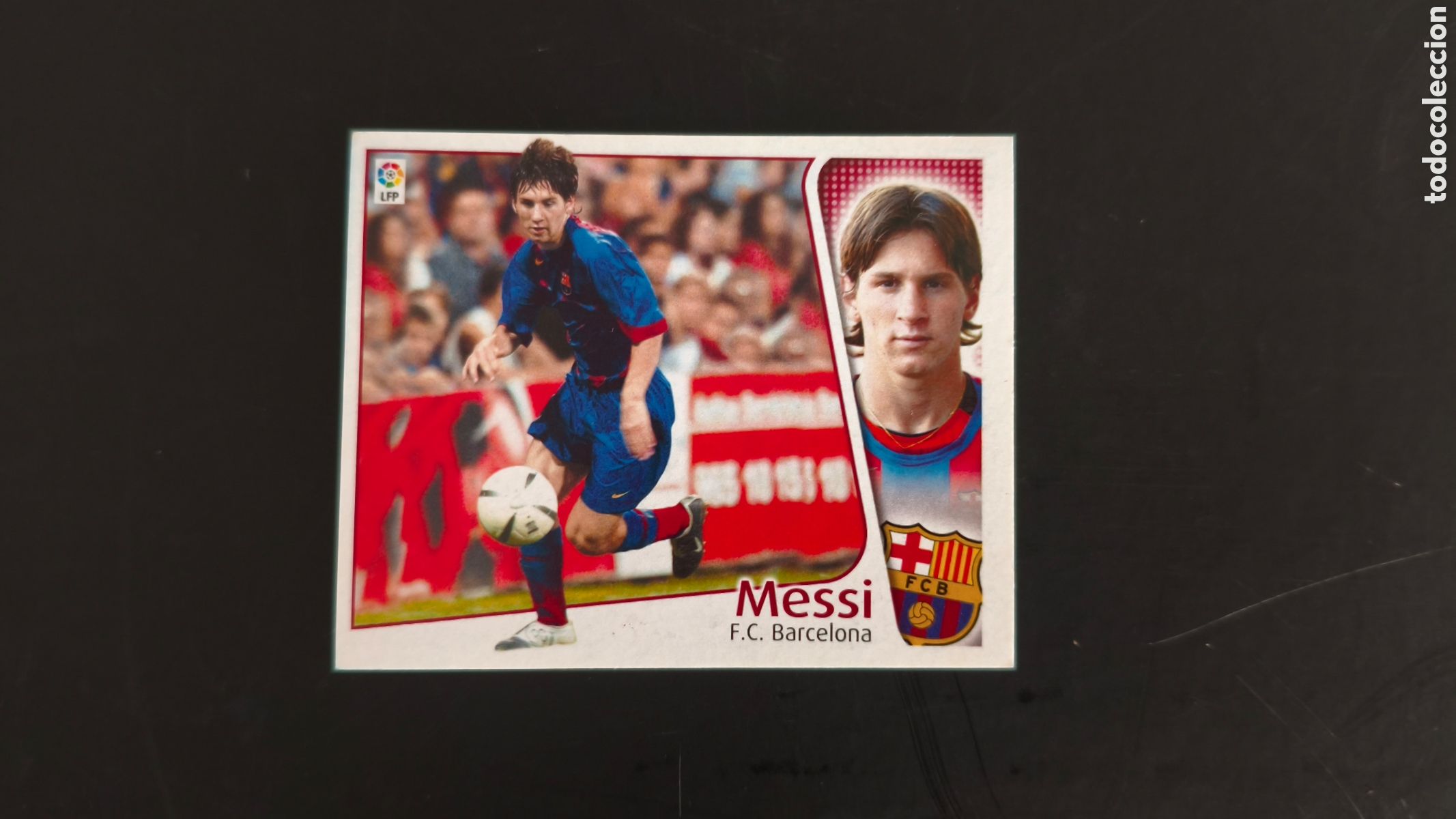 Fu&szlig;ball-Sticker: Cromo futbol MESSI Rookie Coloca de Ediciones Este 2004-2005 Original sin pegar