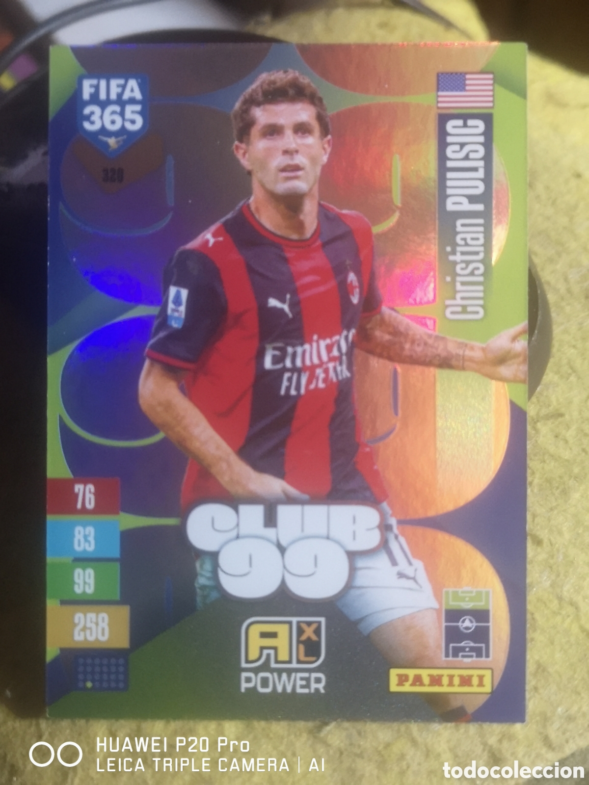 Cromos de Futebol: ADRENALYN 2027 FIFA 365 CLUB 99 PULISIC 320 - MILAN