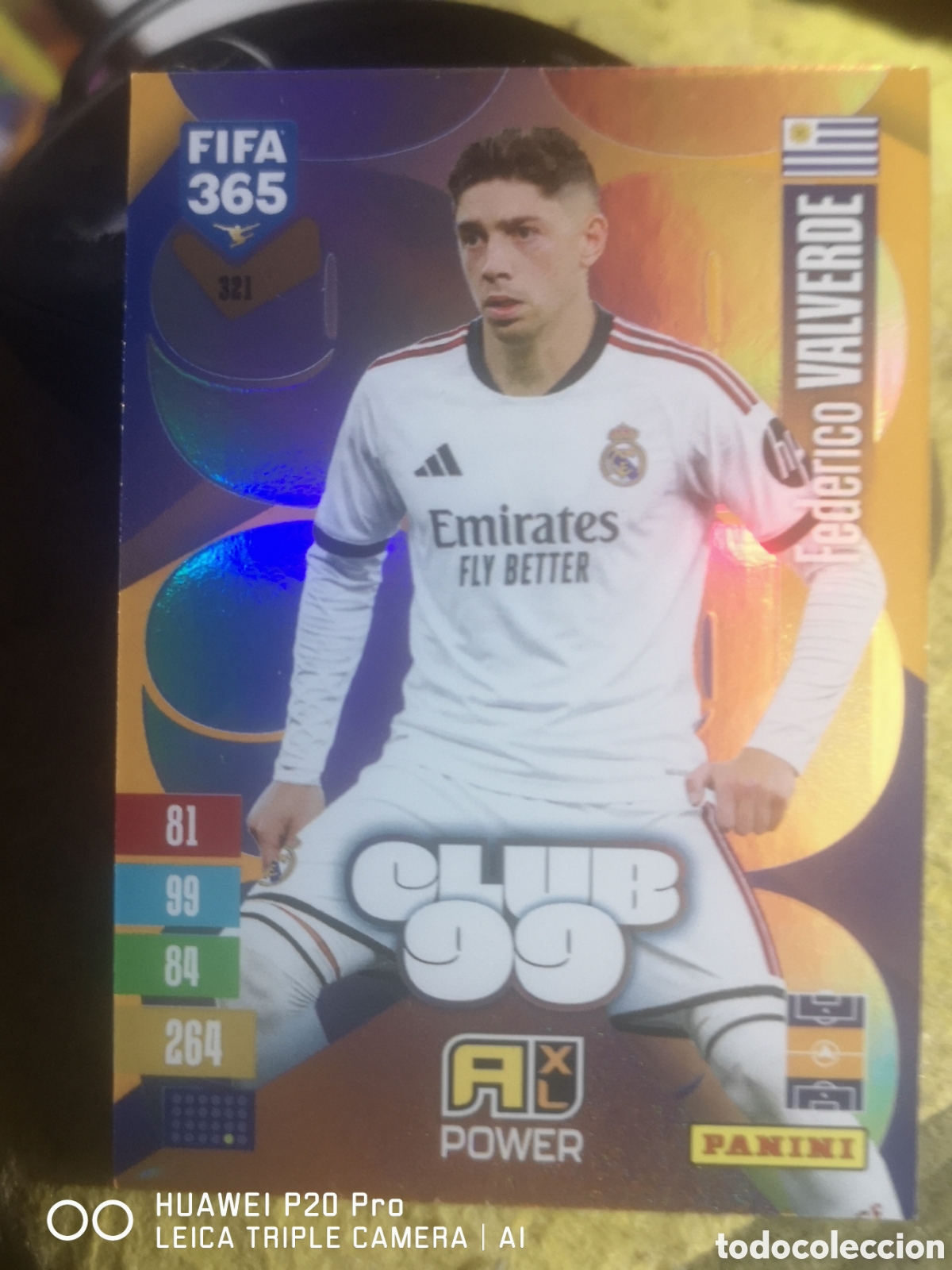 Cromos de f&uacute;tbol: ADRENALYN 2027 FIFA 365 CLUB 99 VALVERDE 321 - REAL MADRID