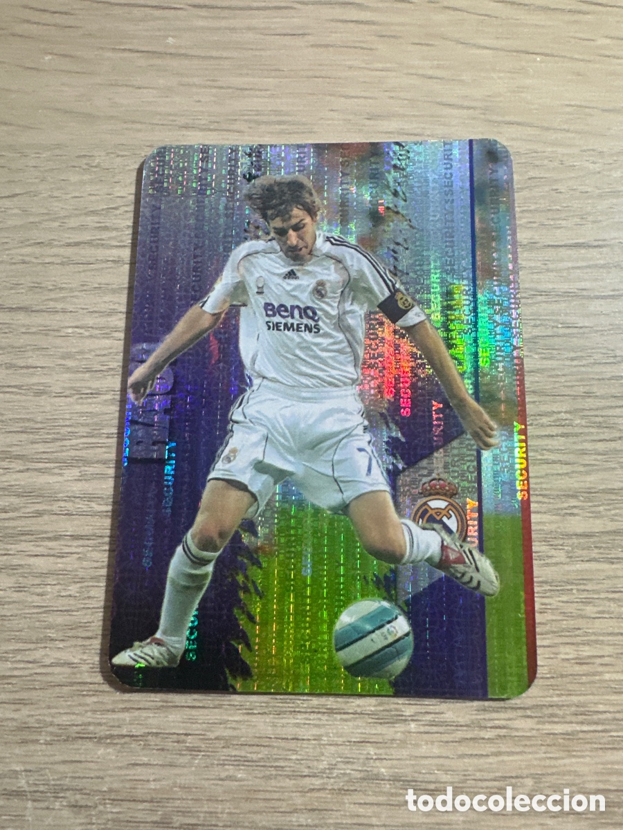 Cartes &agrave; collectionner de Football: N&ordm; 25 RAUL SECURITY VERTICAL INVERTIDO REAL MADRID LAS FICHAS DE LA LIGA 2008 MUNDICROMO 2007 2008