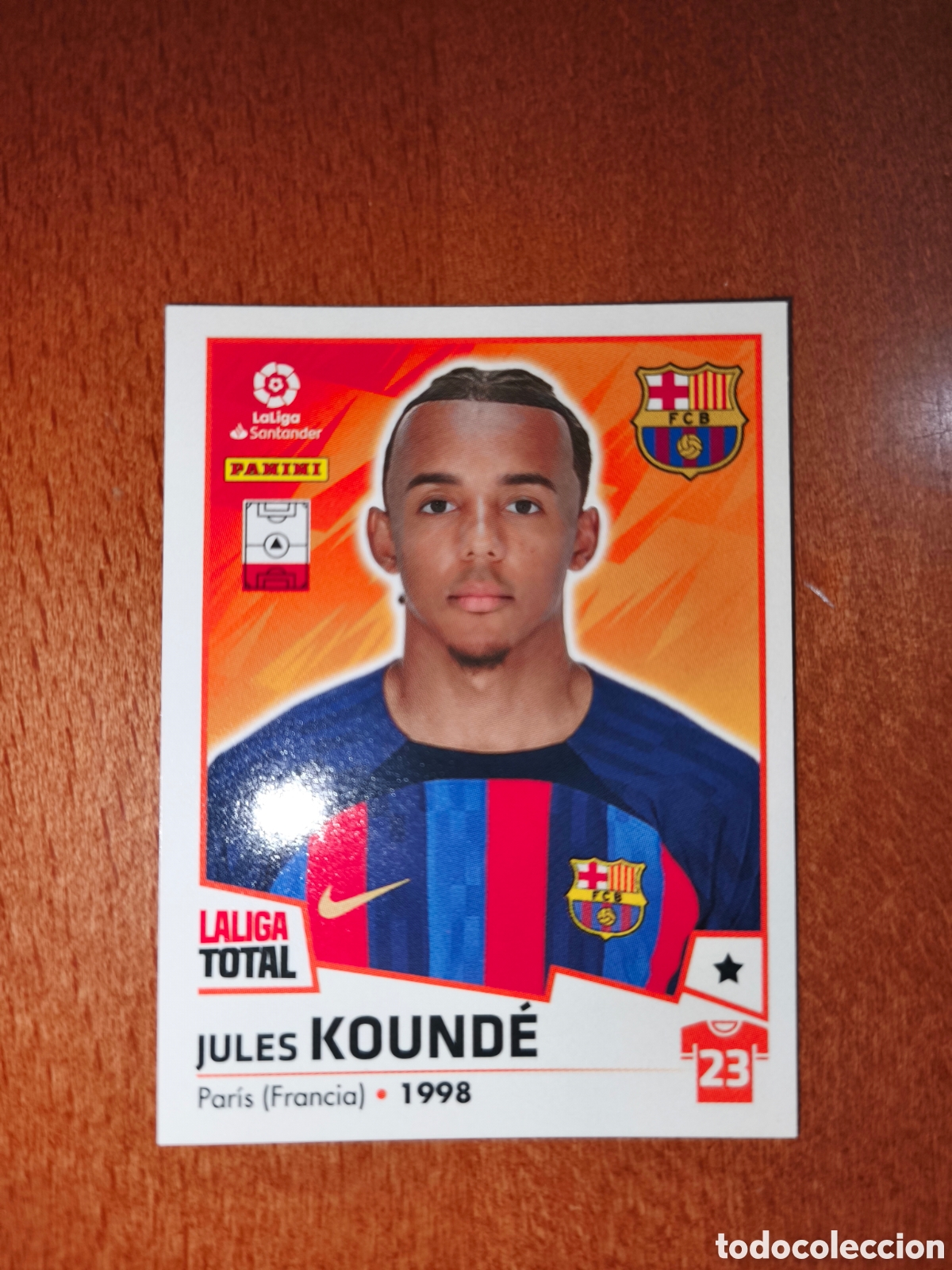 Figurine di Calcio: Jules Kounde n&deg;71 Laliga Total 22/23 FC Barcelona