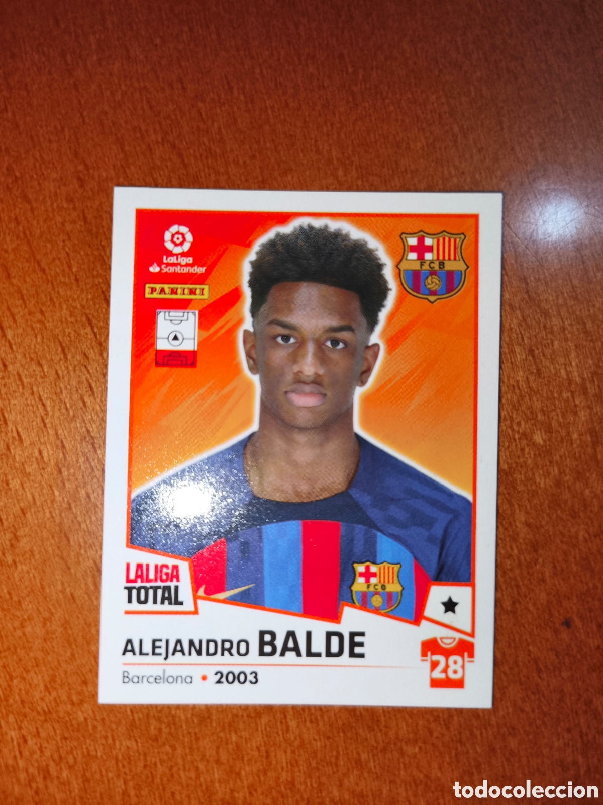 Figurine di Calcio: Alejandro Balde n&deg;74 Laliga Total 22/23 Barcelona
