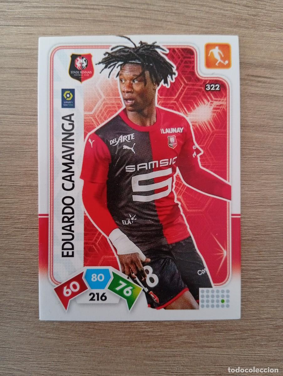 Figurine di Calcio: EDUARDO CAMAVINGA 322 STADE RENNAIS 2020 2021 20 21 ADRENALYN PANINI LIGUE 1