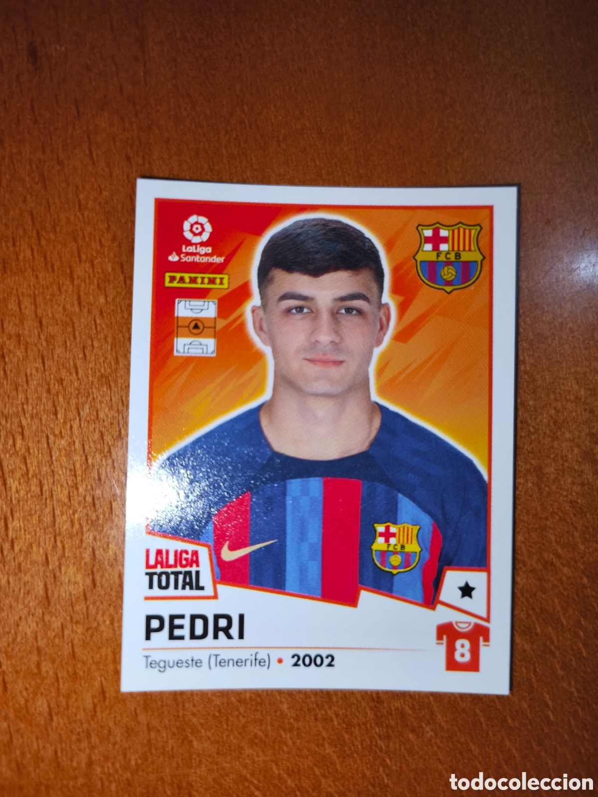 Figurine di Calcio: Pedri n&deg;82 laliga total 22/23 Barcelona