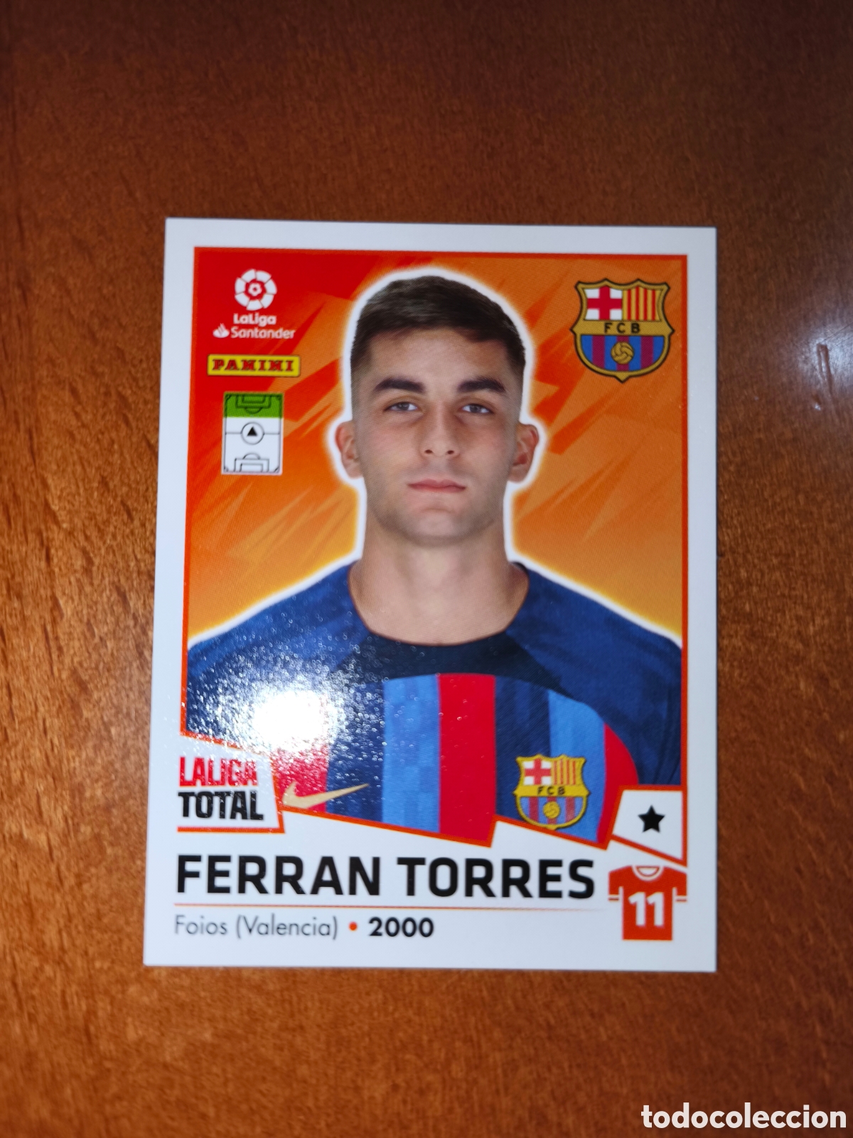 Figurine di Calcio: Ferran Torres n&deg;89 laliga total 22/23 Barcelona
