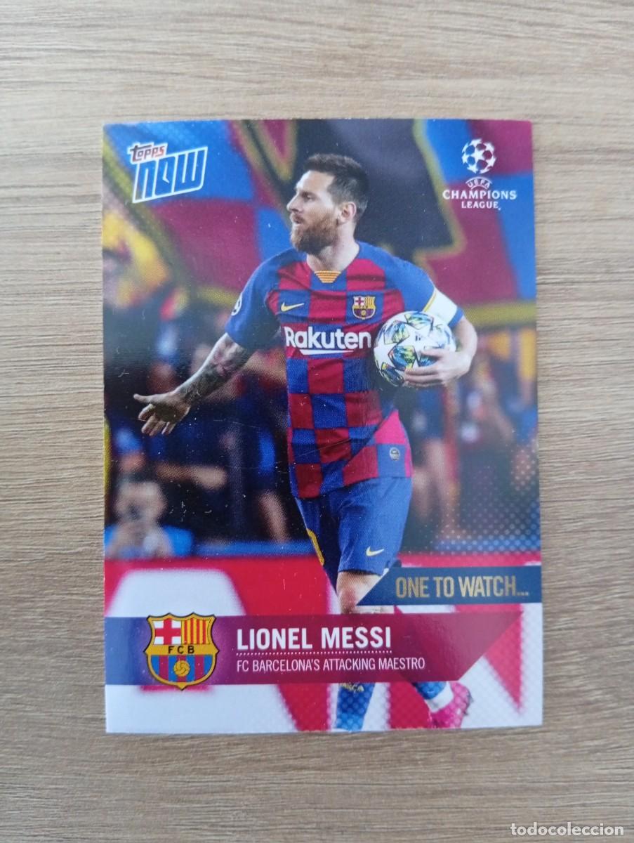 Figurine di Calcio: LIONEL MESSI TOPPS NOW ONE TO WATCH FC BARCELONA ATTACKING MAESTRO