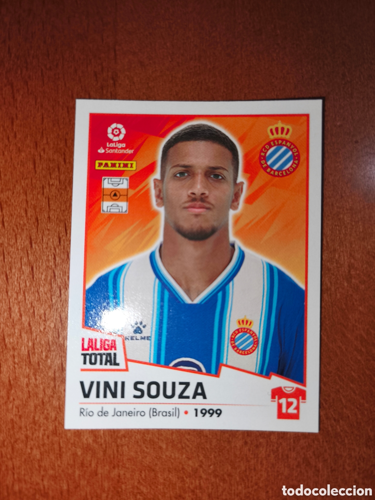 Figurine di Calcio: Vini Souza n&deg;189 laliga total 22/23 Espanyol
