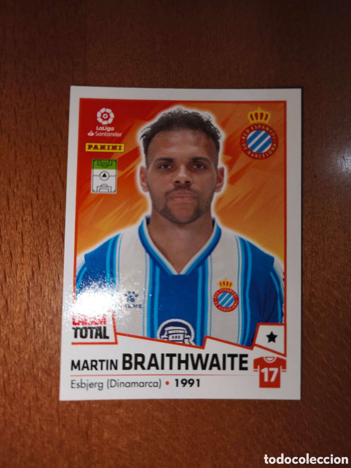 Figurine di Calcio: Braithwaite n&deg;197 laliga total 22/23 Espanyol