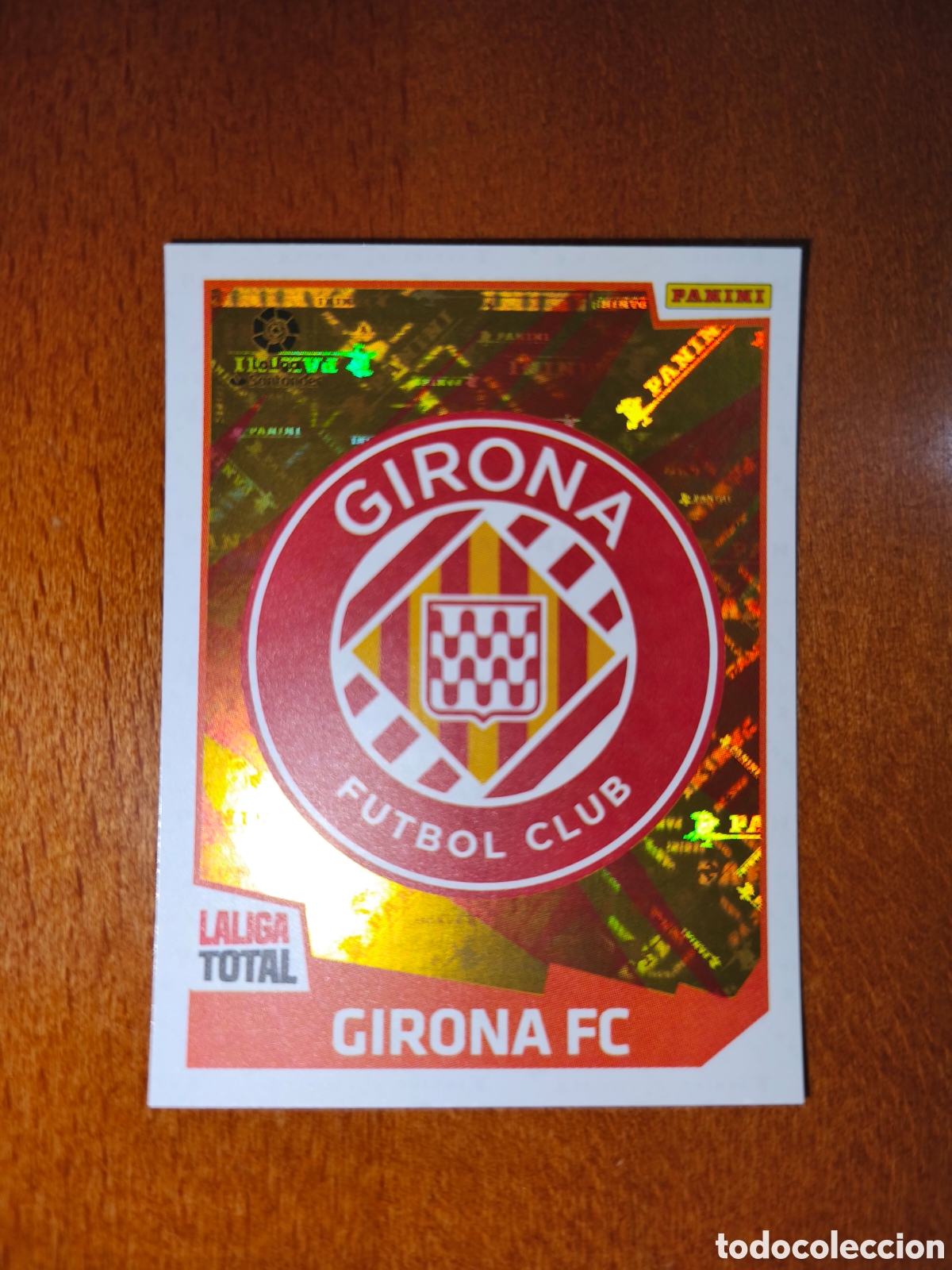 Figurine di Calcio: Escudo Girona FC n&deg;222 laliga total 22/23