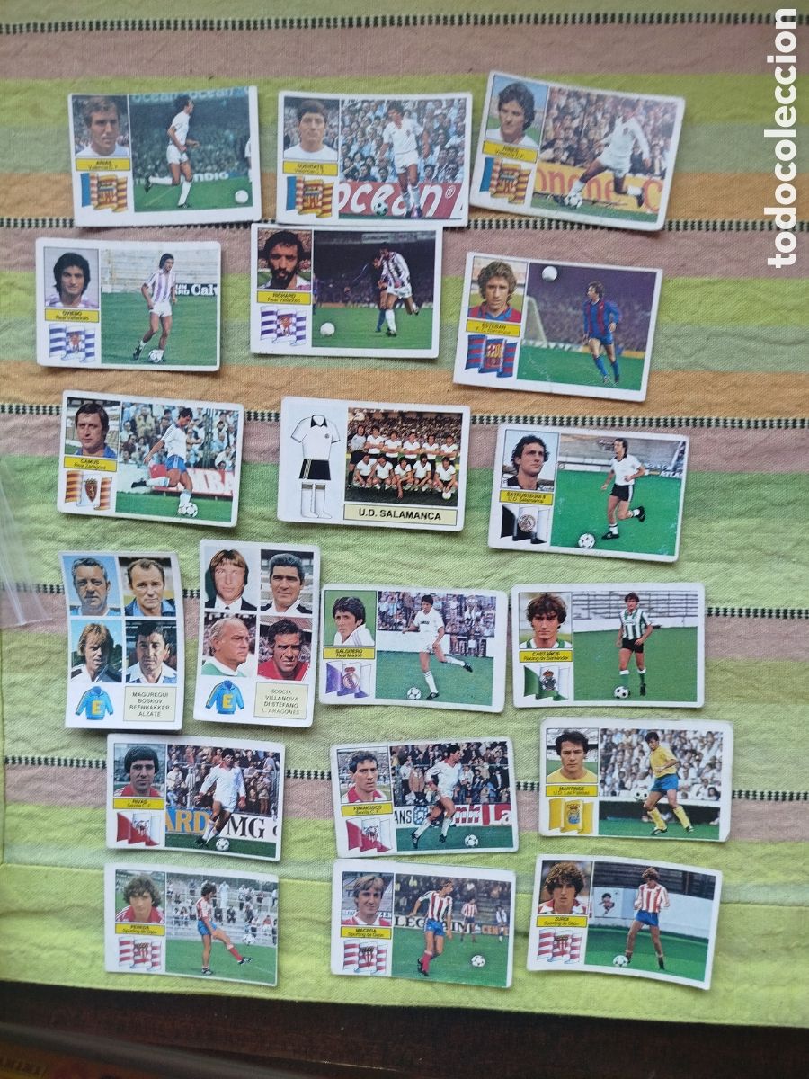 Figurine di Calcio: 18 CROMOS 82-83 NUNCA PEGADOS CON COLOCAS Y BAJAS