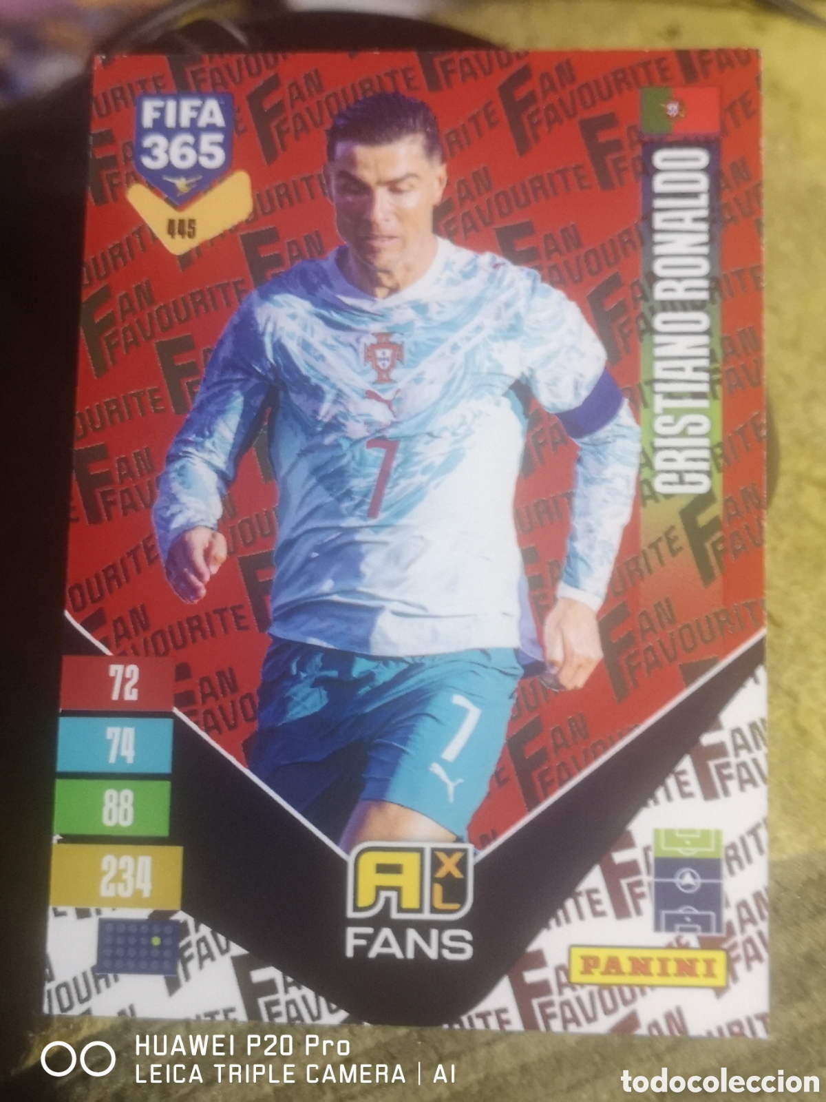 Figurine di Calcio: ADRENALYN 2027 FIFA 365 PARALELA ROJA CRISTIANO RONALDO 445 - PORTUGAL