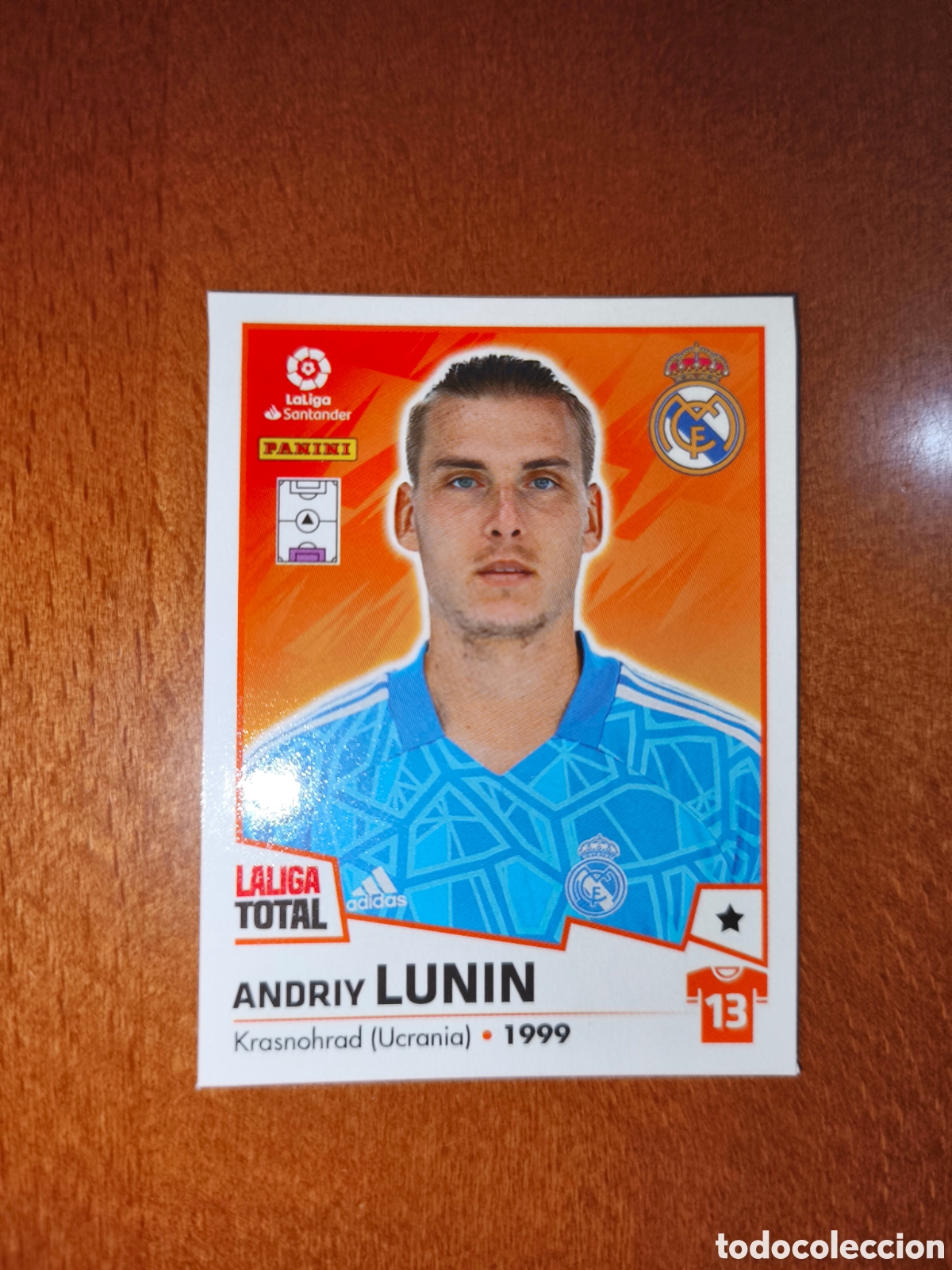 Fu&szlig;ball-Sticker: Lunin n&deg;246 laliga total 22/23 Real Madrid