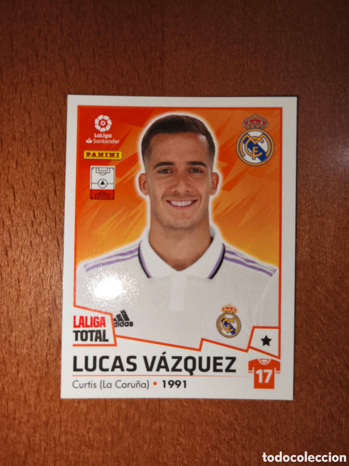 Fu&szlig;ball-Sticker: Lucas V&aacute;zquez n&deg;253 Laliga Total 22/23 Real Madrid