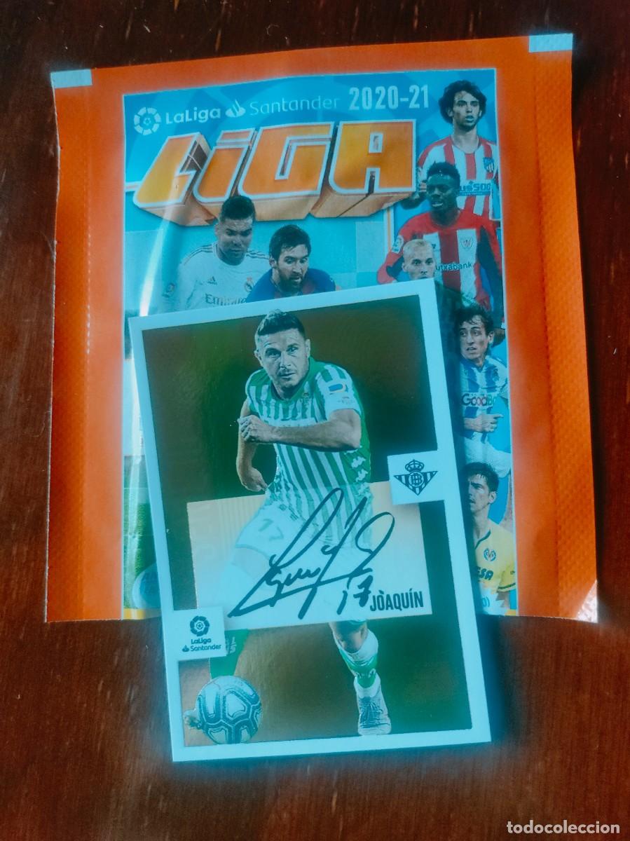 Football Stickers: JOAQU&Iacute;N SERIE ORO ESTE 20 21 MAS SOBRE ANCHO SIN ABRIR