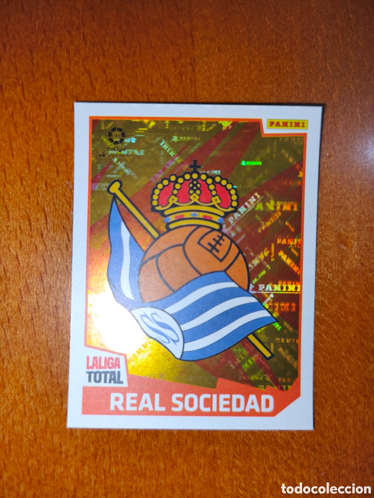 Figurine di Calcio: Escudo Real Sociedad n&deg;332 laliga total 22/23