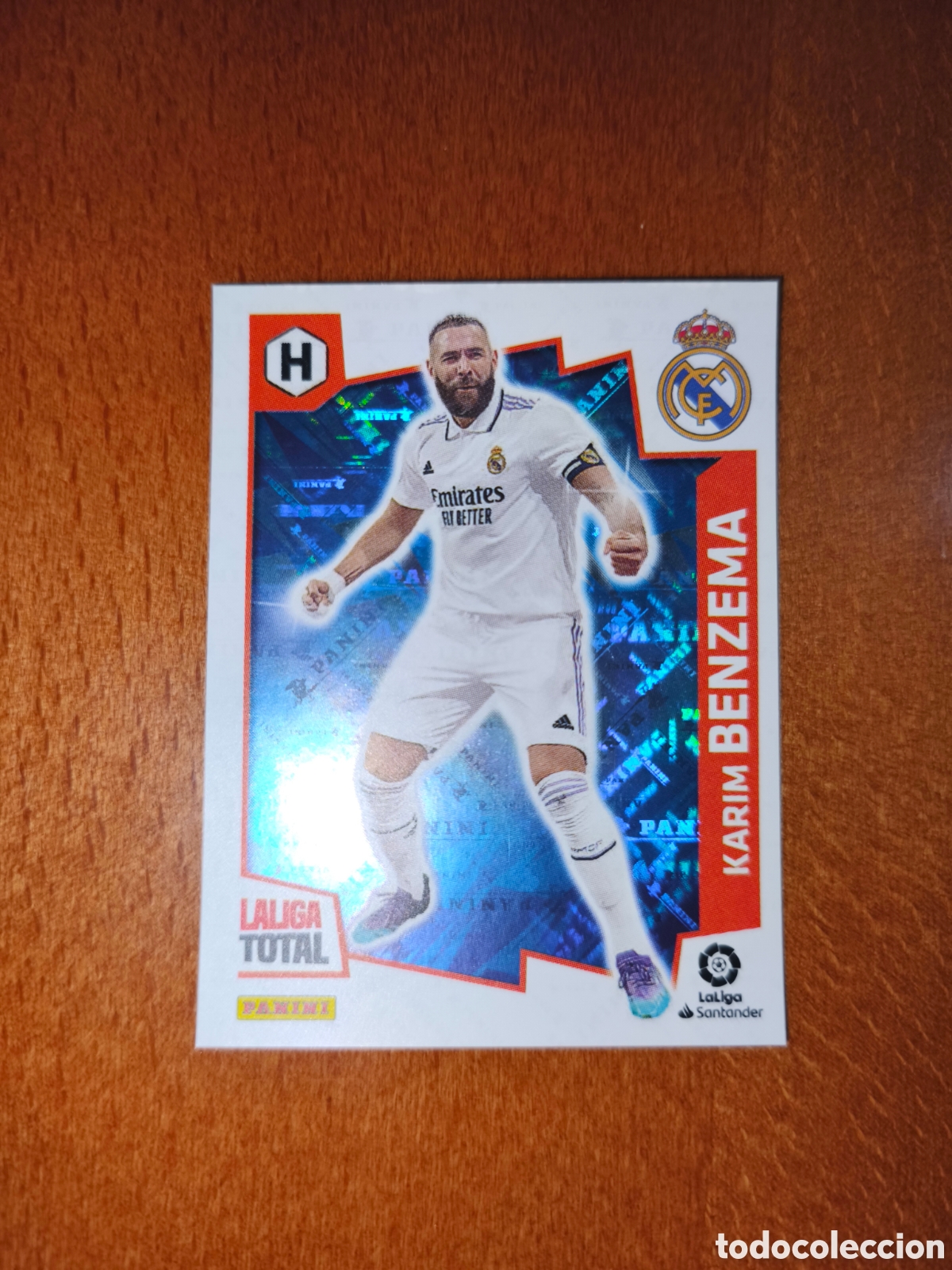 Figurine di Calcio: Benzema n&deg;444 H&Eacute;ROES laliga total 22/23 Real Madrid