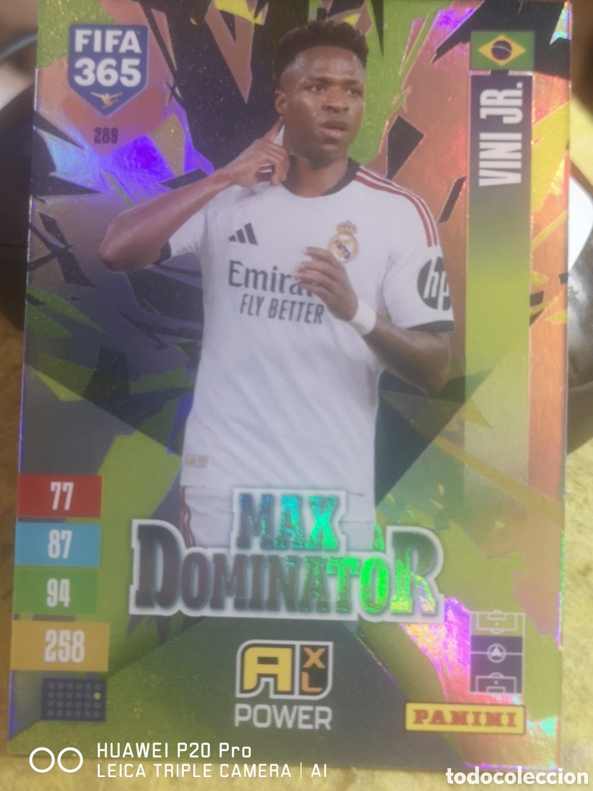 Cromos de Futebol: ADRENALYN FIFA 365 2027 MAX DOMINATOR VINICIUS 289 - REAL MADRID VINI JR.