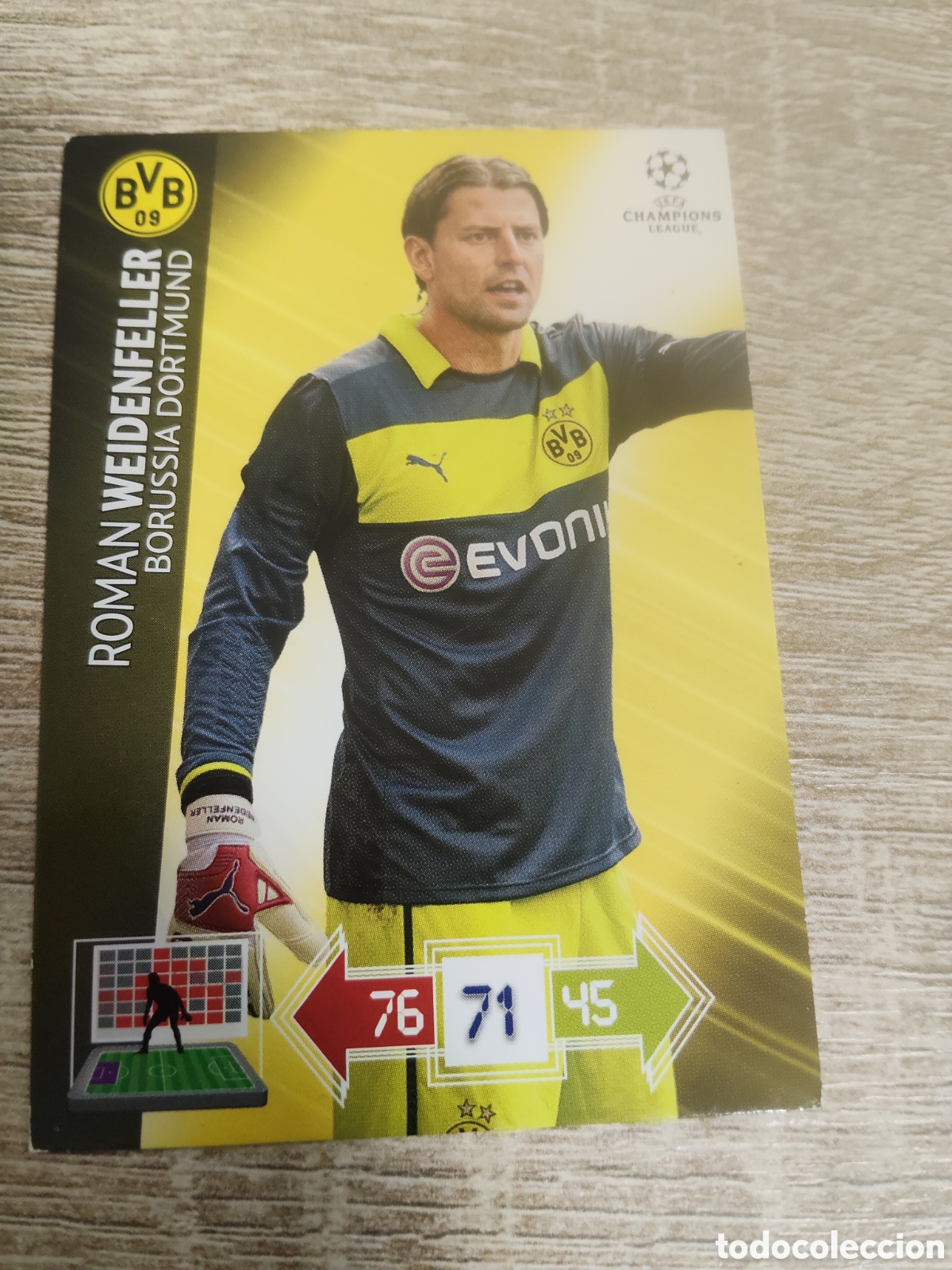 Fu&szlig;ball-Sticker: Panini Adrenalyn champions league 2012 2013 12 13 Roman Weidenfeller Borussia Dortmund